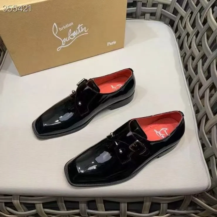 p920💰Men's shoes Christia*.Lobouti*🆑High-end men's business formal leather shoes | Classic red sole shoes | Original imported first-layer cowhide | Iconic rivet decoration | Water-dyed cowhide lining | Italian imported red cowhide outsole | High-end luxury | Perfect interpretation of fashion, sunshine, style, suitable for various occasions Size: 39-44 (customized at 38.45.46)